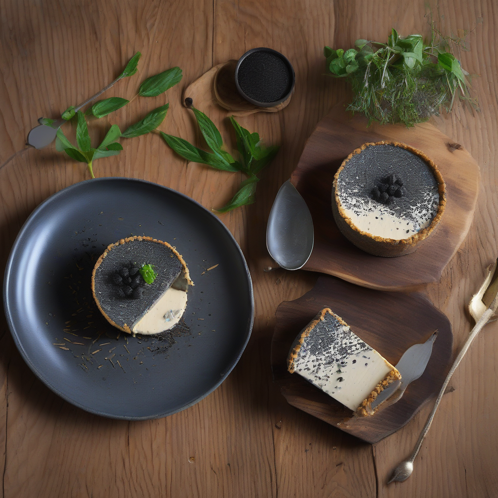 Black Sesame Basque Cheesecake