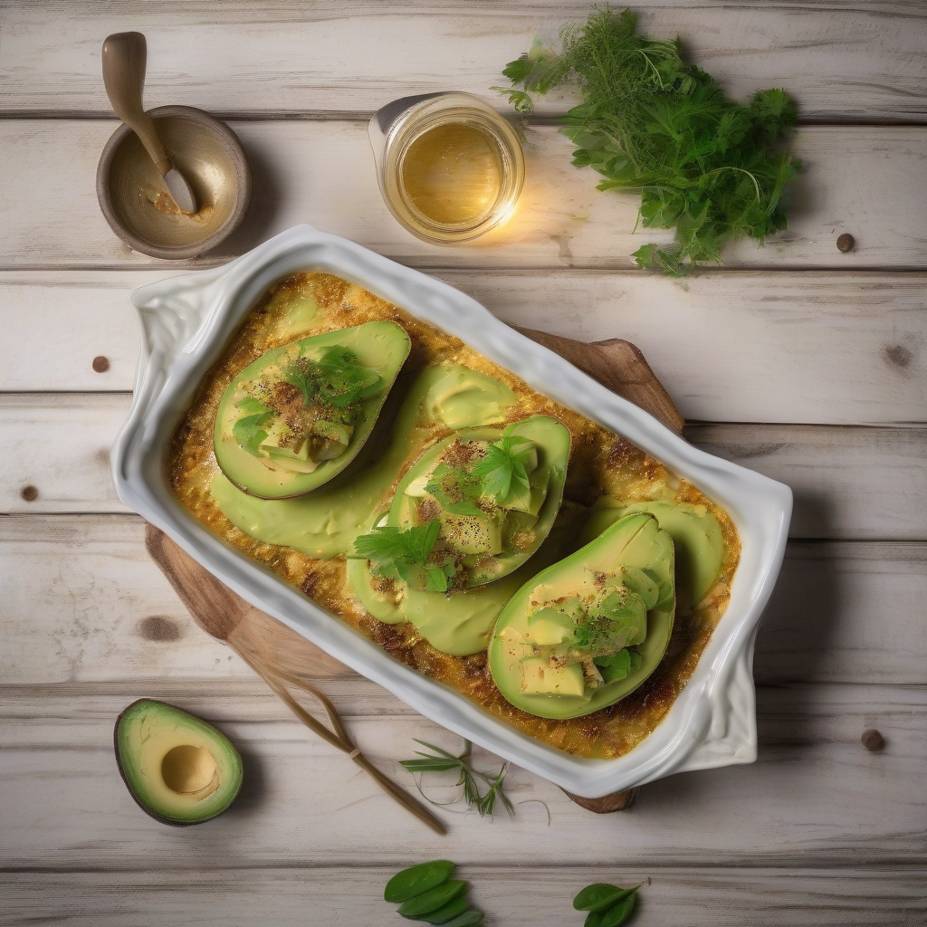 Avocado Miso Gratin