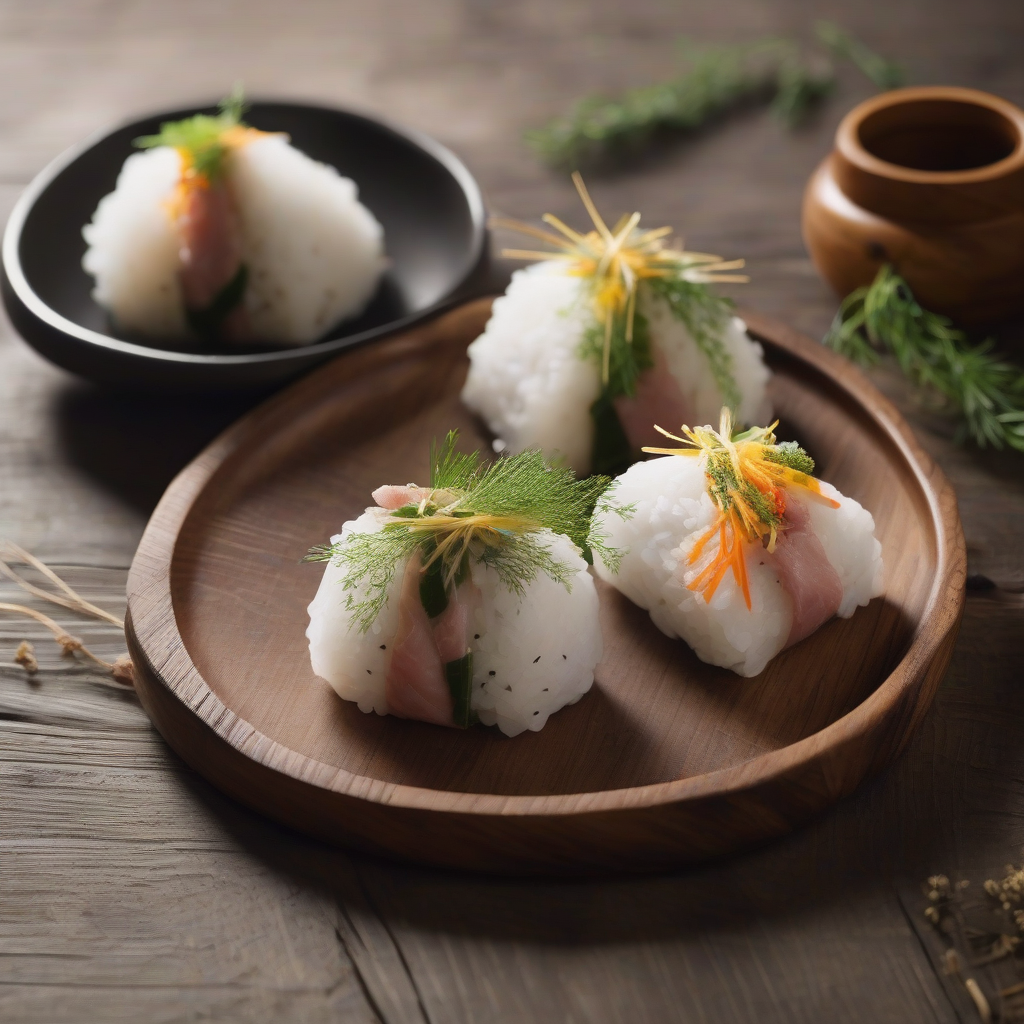 Kimcheese Meat-Wrapped Onigiri